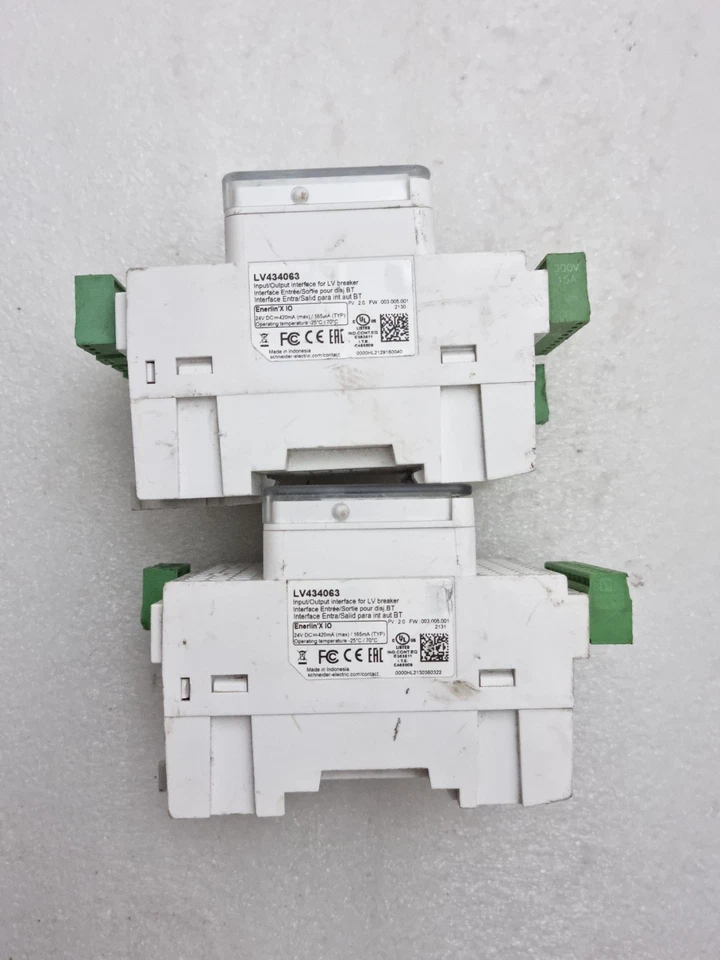Lot of 2 Pcs Schneider Electric LV434063 Input/Output Interface for LV Breaker